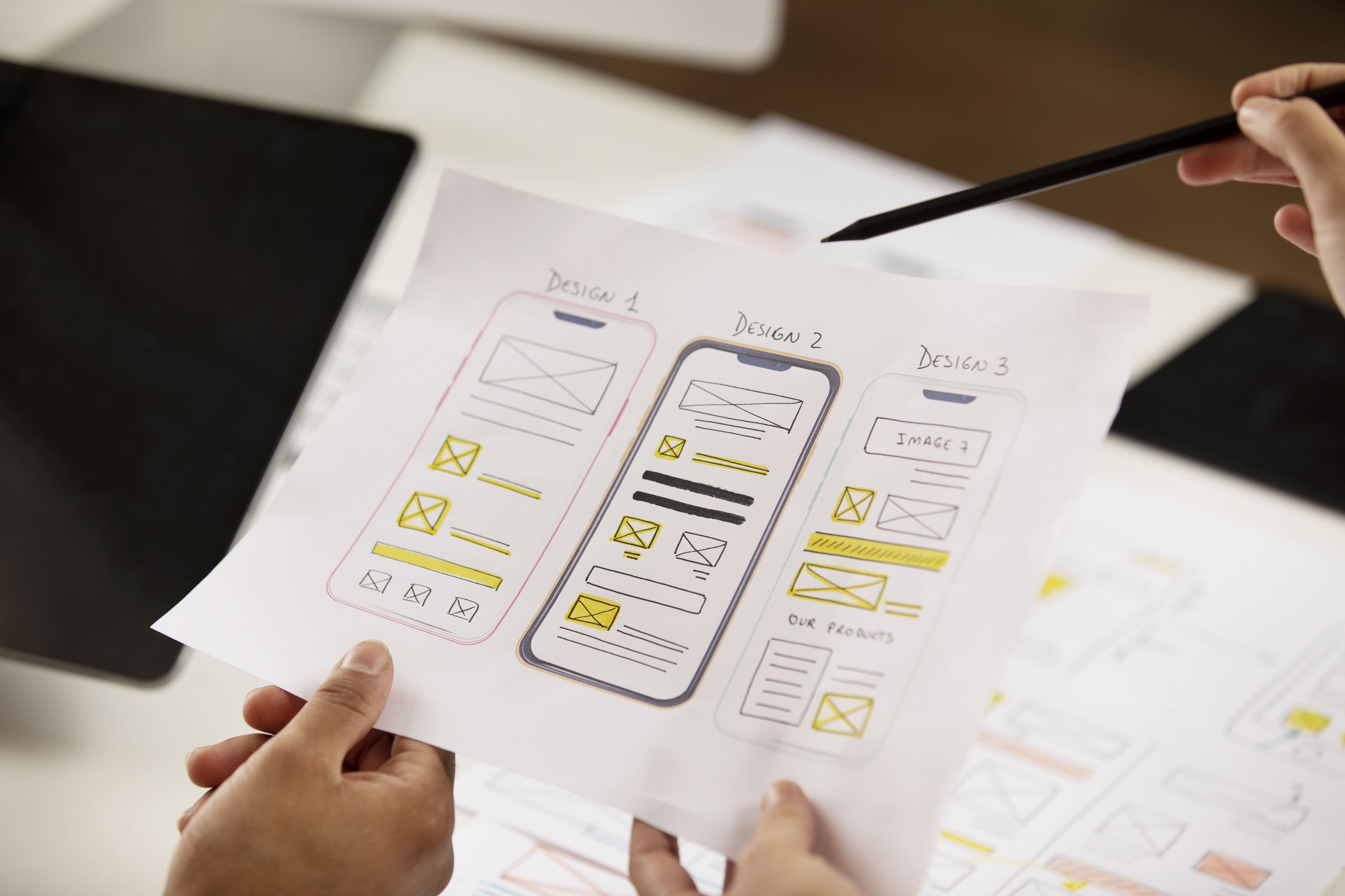 peran user interface ui website